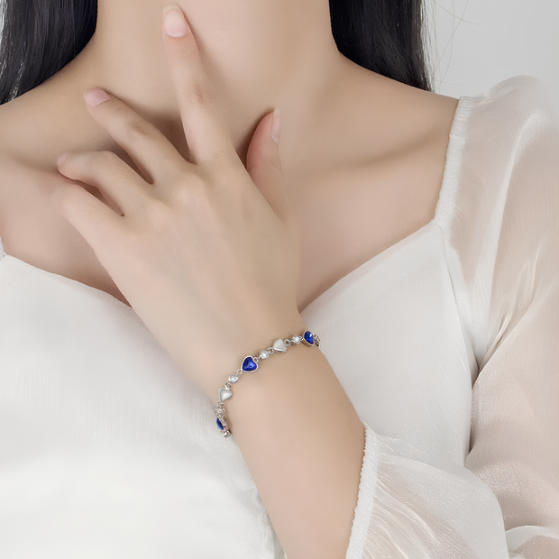 bracciale argento regolabile triplo cuore donna oro